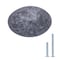 South Main Hardware Football Cabinet Knob, 1.38" Diameter, Antique Silver, 25PK SH844-AS-25 - alternate 1